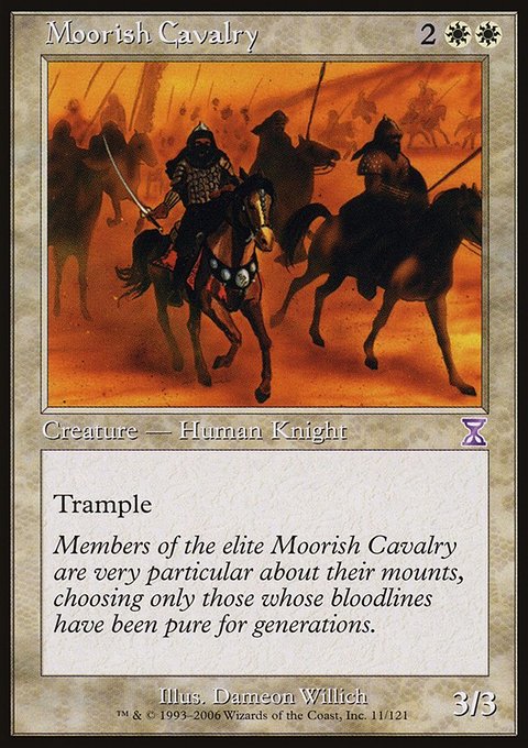 Moorish Cavalry, Time Spiral Timeshifted #11, Magic: The Gathering card