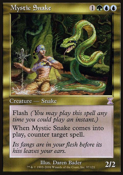 Mystic Snake, Time Spiral Timeshifted #97, Magic: The Gathering card