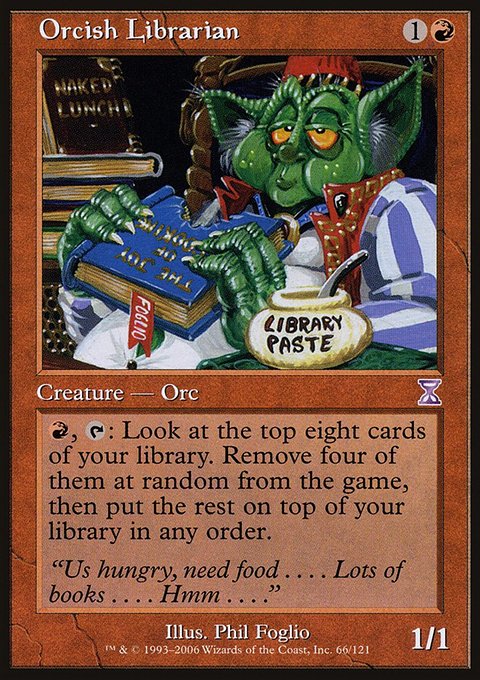 Orcish Librarian, Time Spiral Timeshifted #66, Magic: The Gathering card