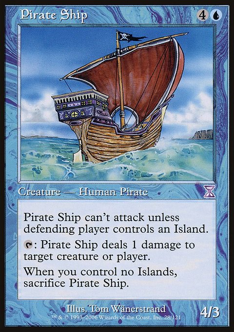Pirate Ship, Time Spiral Timeshifted #28, Magic: The Gathering card