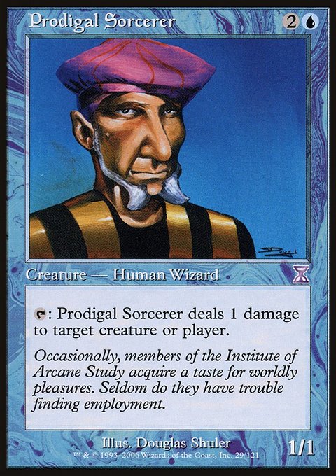 Prodigal Sorcerer, Time Spiral Timeshifted #29, Magic: The Gathering card