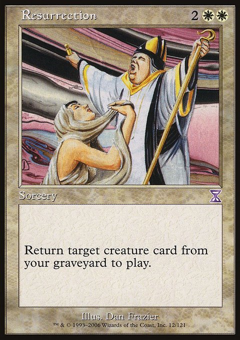 Resurrection, Time Spiral Timeshifted #12, Magic: The Gathering card