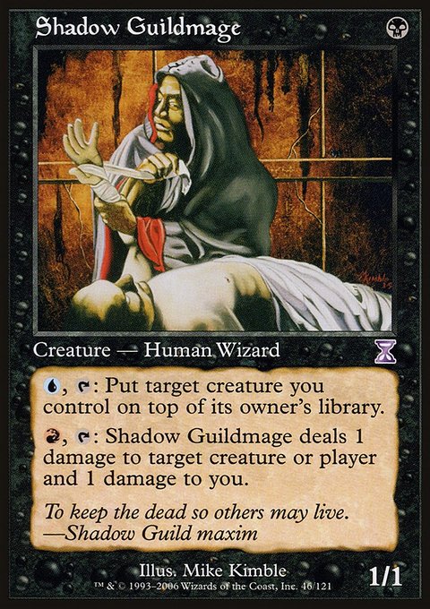 Shadow Guildmage, Time Spiral Timeshifted #46, Magic: The Gathering card