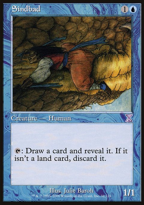 Sindbad, Time Spiral Timeshifted #31, Magic: The Gathering card
