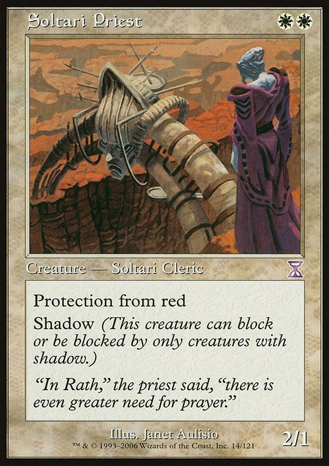 Soltari Priest, Time Spiral Timeshifted #14, Magic: The Gathering card