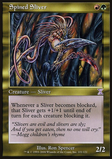 Spined Sliver, Time Spiral Timeshifted #101, Magic: The Gathering card