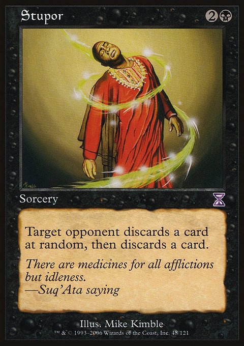 Stupor, Time Spiral Timeshifted #48, Magic: The Gathering card