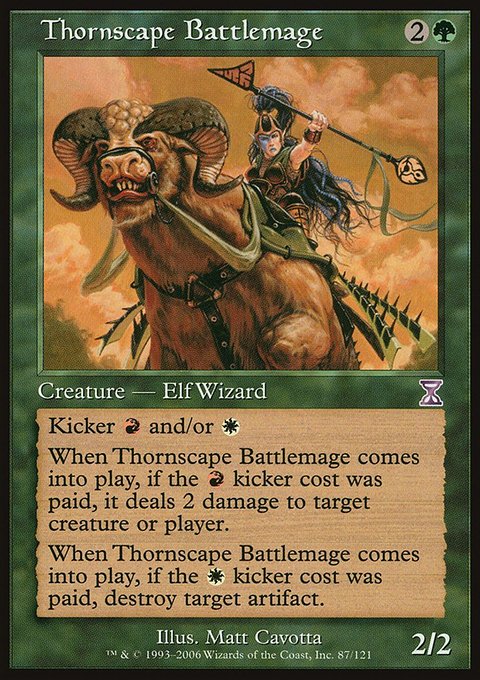 Thornscape Battlemage, Time Spiral Timeshifted #87, Magic: The Gathering card