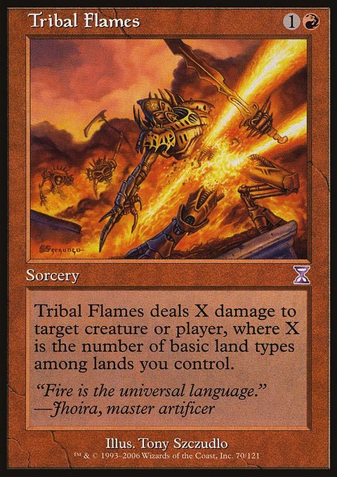 Tribal Flames, Time Spiral Timeshifted #70, Magic: The Gathering card