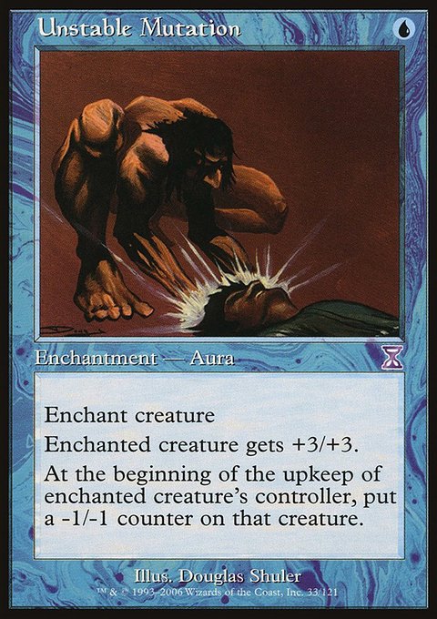 Unstable Mutation, Time Spiral Timeshifted #33, Magic: The Gathering card