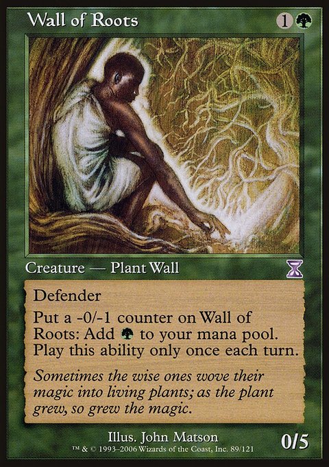 Wall of Roots, Time Spiral Timeshifted #89, Magic: The Gathering card