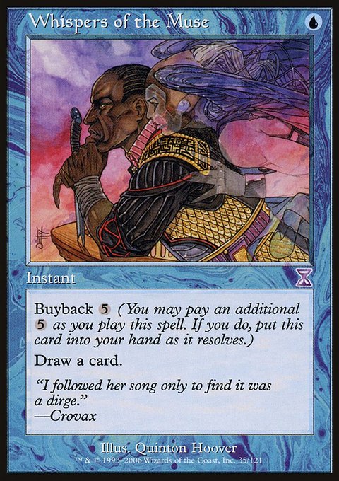 Whispers of the Muse, Time Spiral Timeshifted #35, Magic: The Gathering card