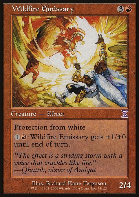 Wildfire Emissary, Time Spiral Timeshifted #72, Magic: The Gathering card