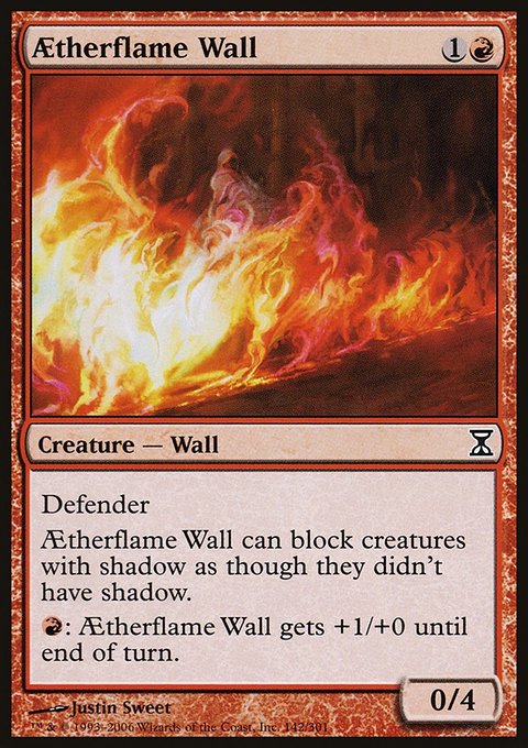 Aetherflame Wall, Time Spiral #142, Magic: The Gathering card