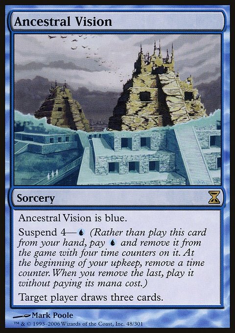 Ancestral Vision, Time Spiral #48, Magic: The Gathering card