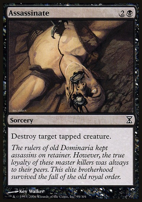 Assassinate, Time Spiral #95, Magic: The Gathering card