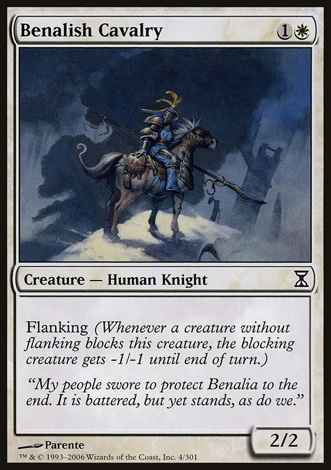 Benalish Cavalry, Time Spiral #4, Magic: The Gathering card