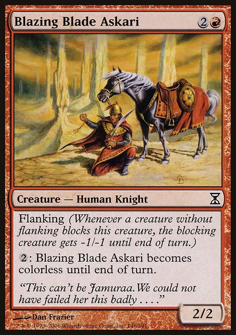 Blazing Blade Askari, Time Spiral #146, Magic: The Gathering card