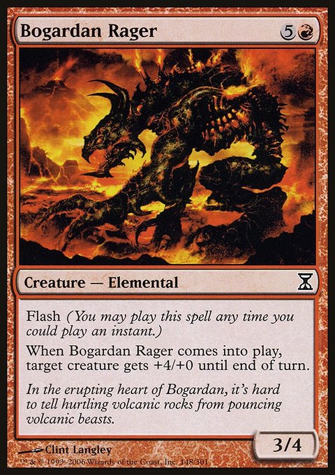 Bogardan Rager, Time Spiral #148, Magic: The Gathering card