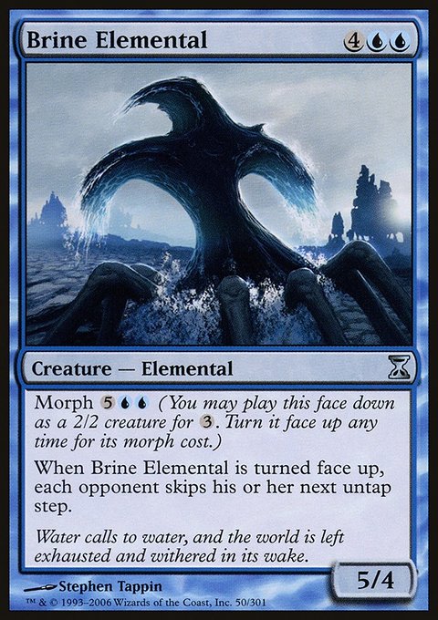 Brine Elemental, Time Spiral #50, Magic: The Gathering card