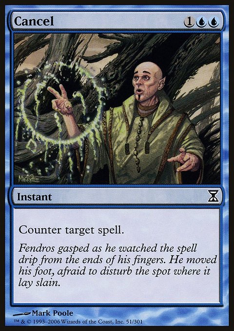 Cancel, Time Spiral #51, Magic: The Gathering card