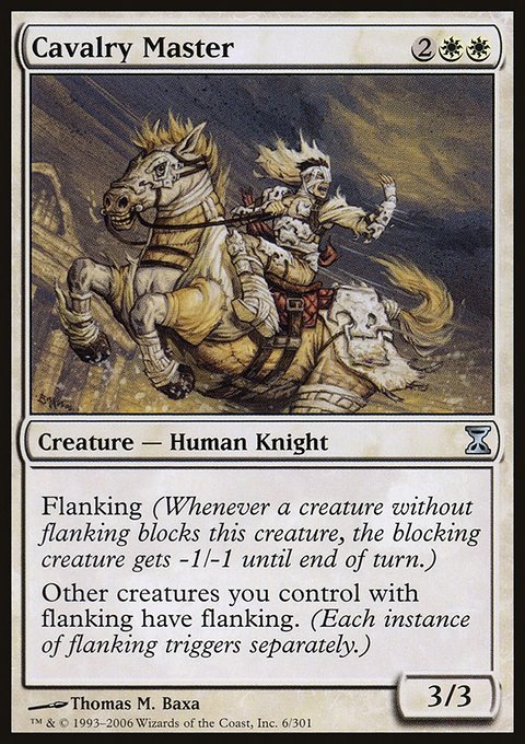 Cavalry Master, Time Spiral #6, Magic: The Gathering card