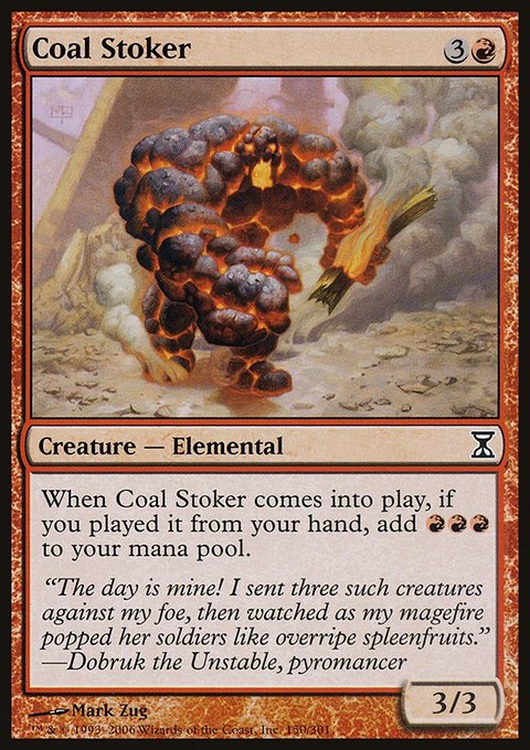 Coal Stoker, Time Spiral #150, Magic: The Gathering card