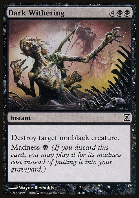 Dark Withering, Time Spiral #101, Magic: The Gathering card