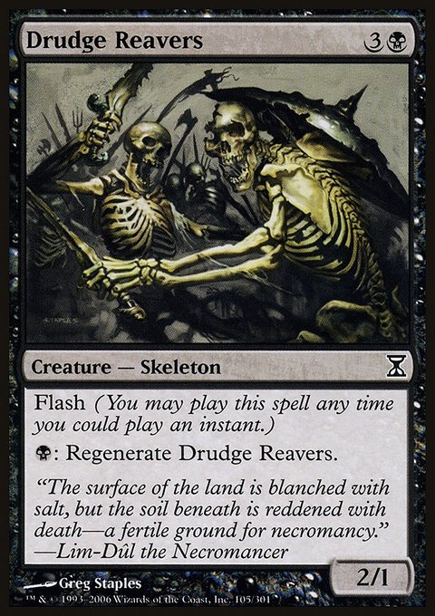 Drudge Reavers, Time Spiral #105, Magic: The Gathering card