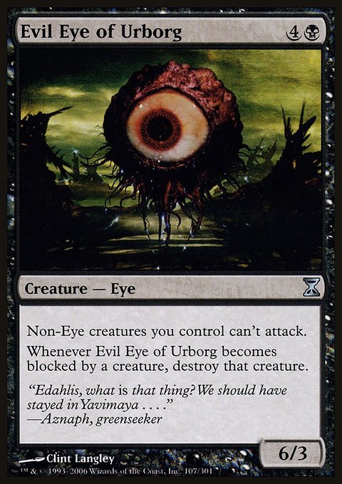 Evil Eye of Urborg, Time Spiral #107, Magic: The Gathering card