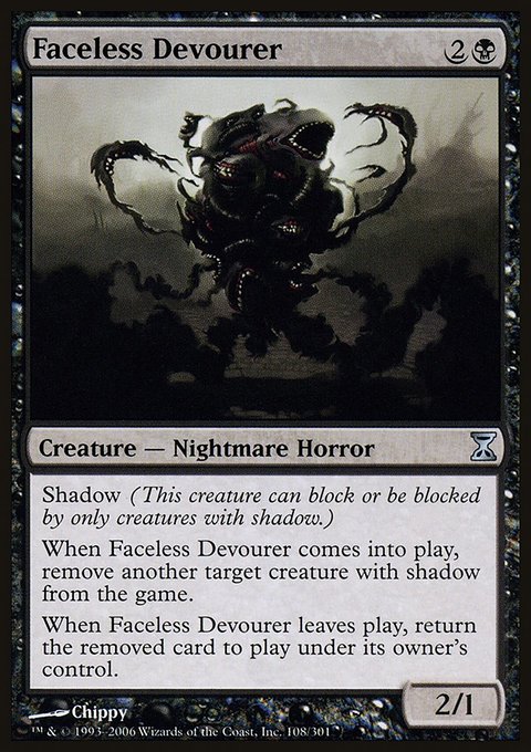 Faceless Devourer, Time Spiral #108, Magic: The Gathering card