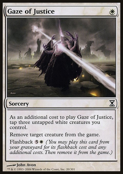 Gaze of Justice, Time Spiral #20, Magic: The Gathering card