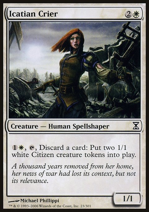 Icatian Crier, Time Spiral #23, Magic: The Gathering card