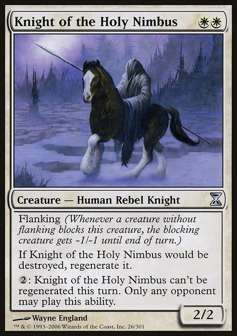 Knight of the Holy Nimbus, Time Spiral #26, Magic: The Gathering card