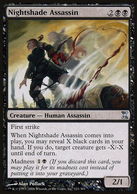 Nightshade Assassin, Time Spiral #121, Magic: The Gathering card