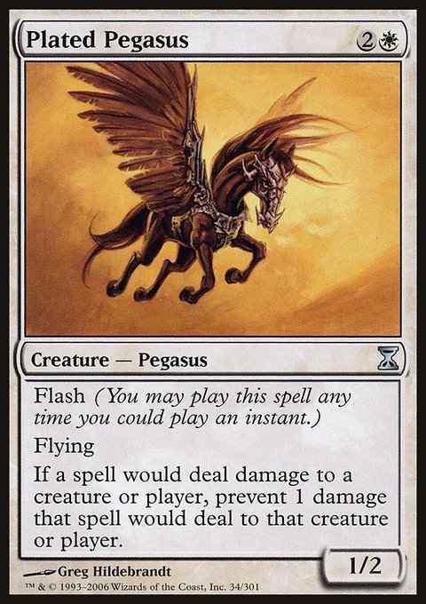 Plated Pegasus, Time Spiral #34, Magic: The Gathering card