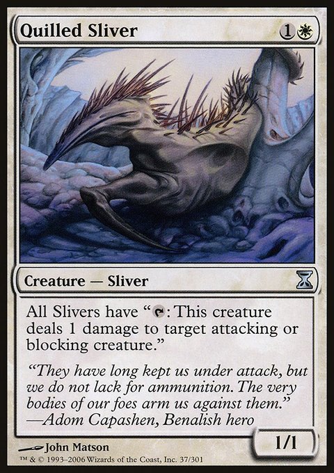Quilled Sliver, Time Spiral #37, Magic: The Gathering card