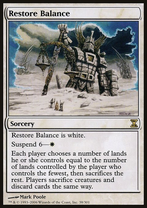 Restore Balance, Time Spiral #38, Magic: The Gathering card