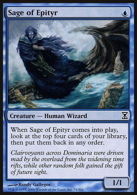 Sage of Epityr, Time Spiral #74, Magic: The Gathering card