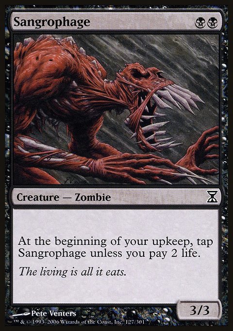 Sangrophage, Time Spiral #127, Magic: The Gathering card