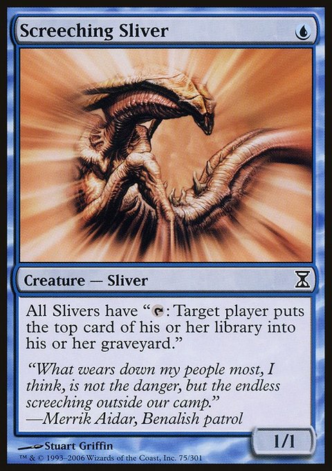 Screeching Sliver, Time Spiral #75, Magic: The Gathering card