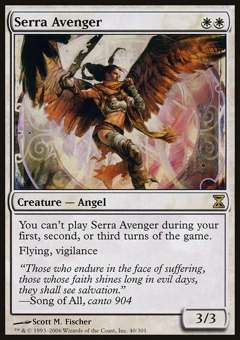 Serra Avenger, Time Spiral #40, Magic: The Gathering card