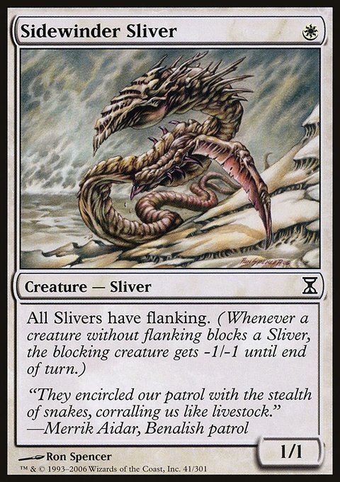 Sidewinder Sliver, Time Spiral #41, Magic: The Gathering card