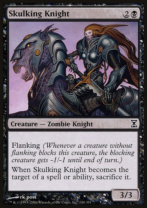 Skulking Knight, Time Spiral #130, Magic: The Gathering card