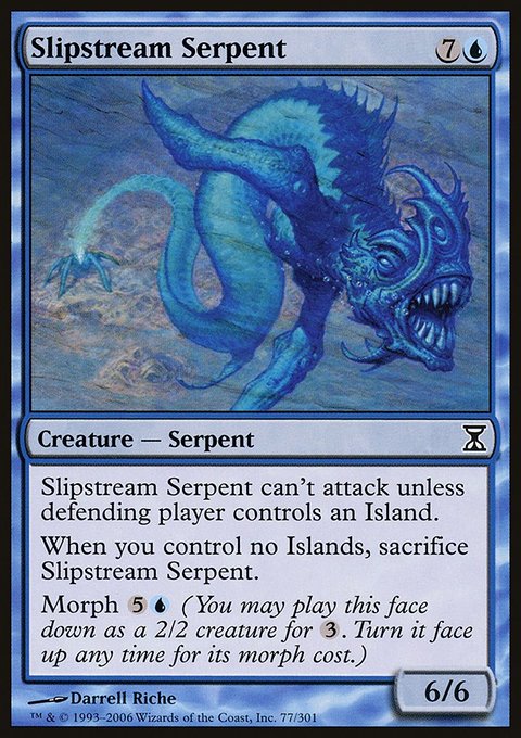 Slipstream Serpent, Time Spiral #77, Magic: The Gathering card