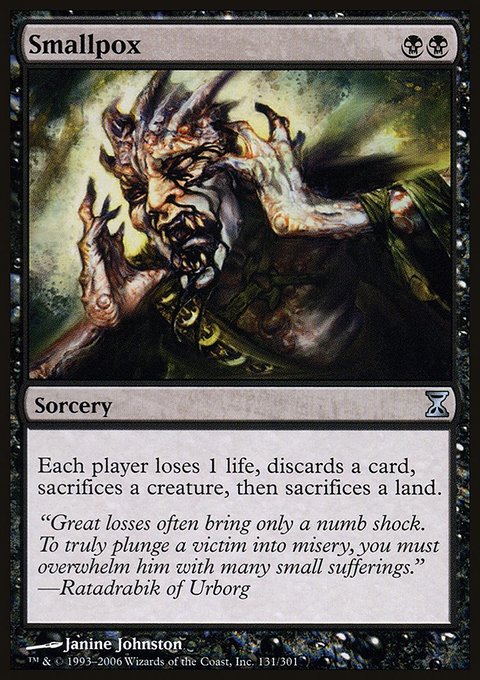 Smallpox, Time Spiral #131, Magic: The Gathering card