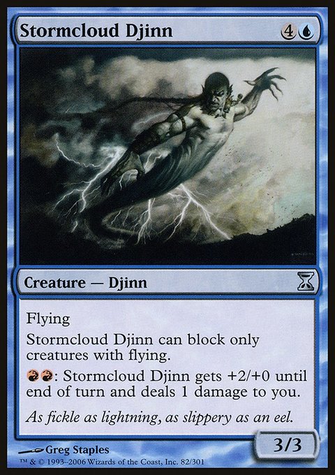 Stormcloud Djinn, Time Spiral #82, Magic: The Gathering card