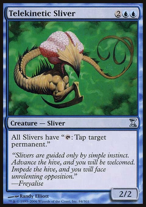 Telekinetic Sliver, Time Spiral #84, Magic: The Gathering card