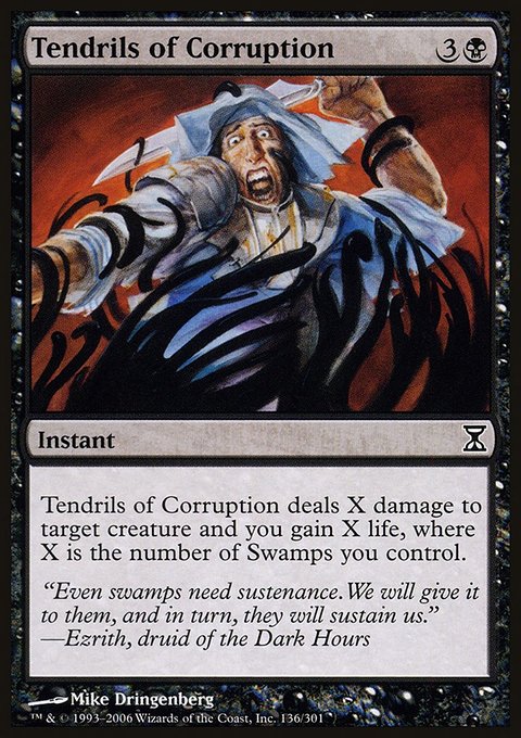 Tendrils of Corruption, Time Spiral #136, Magic: The Gathering card