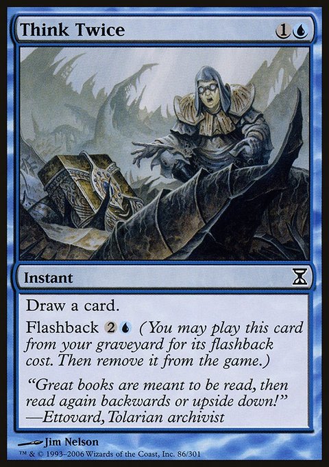 Think Twice, Time Spiral #86, Magic: The Gathering card